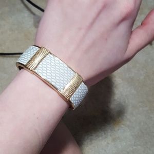 White and Gold Bracelet